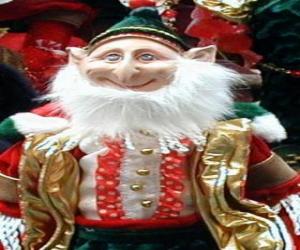 yapboz Sivri kulakları ve sivri şapkalı Noel Elf